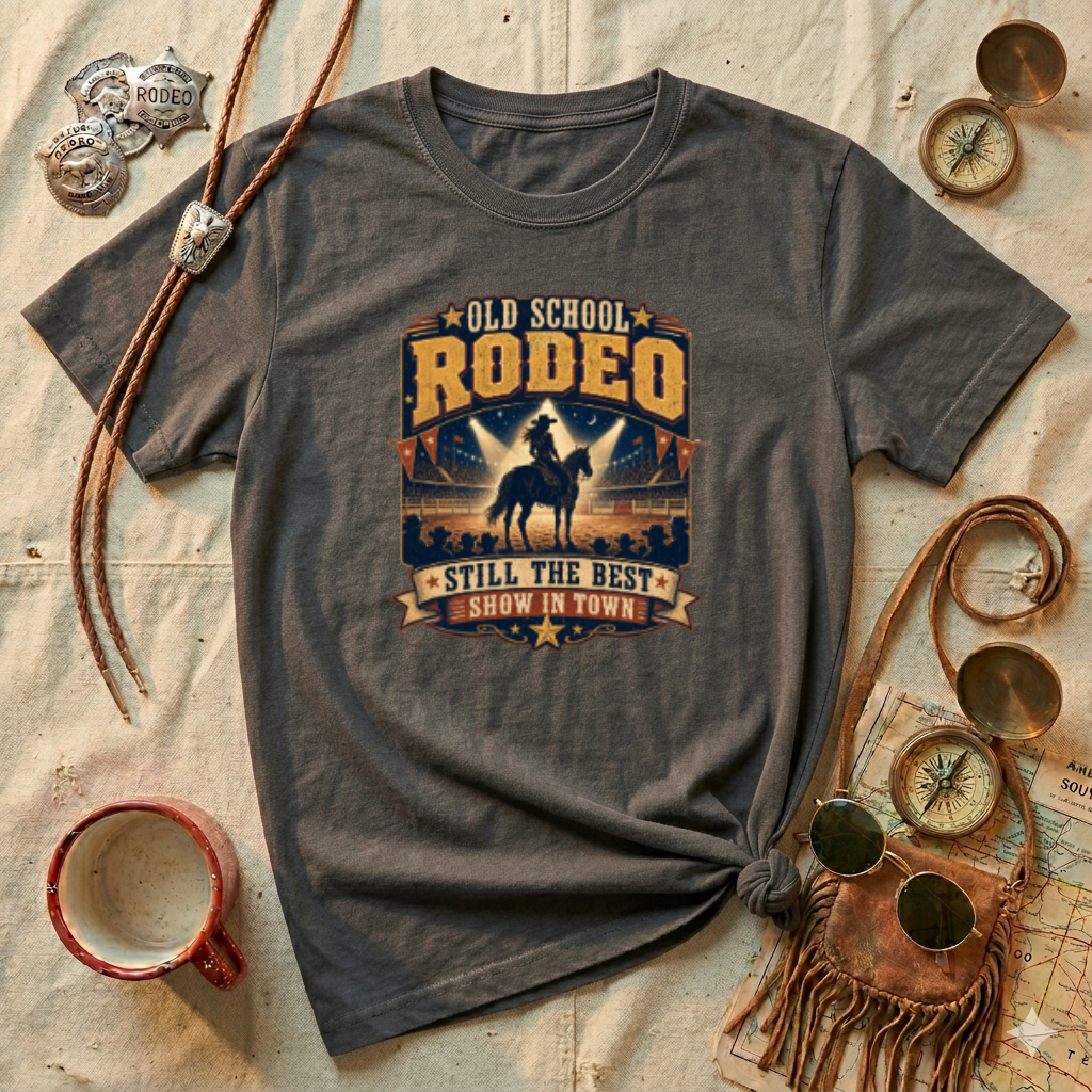 Old School Rodeo T-Shirt – Vintage Cowboy Rodeo Graphic