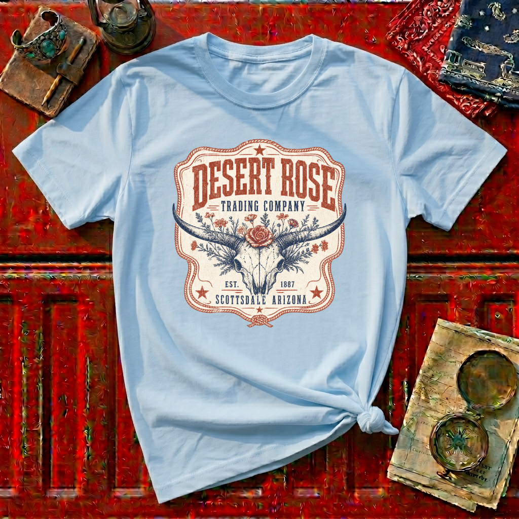 Desert Rose T‑Shirt — Vintage Western Trading Company Graphic Tee