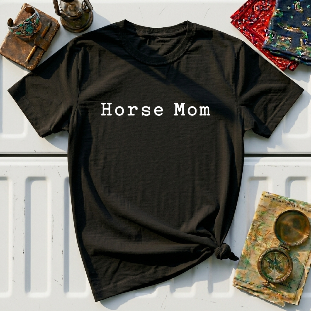 Horse Mom T-Shirt — Casual Equestrian Tee for Moms