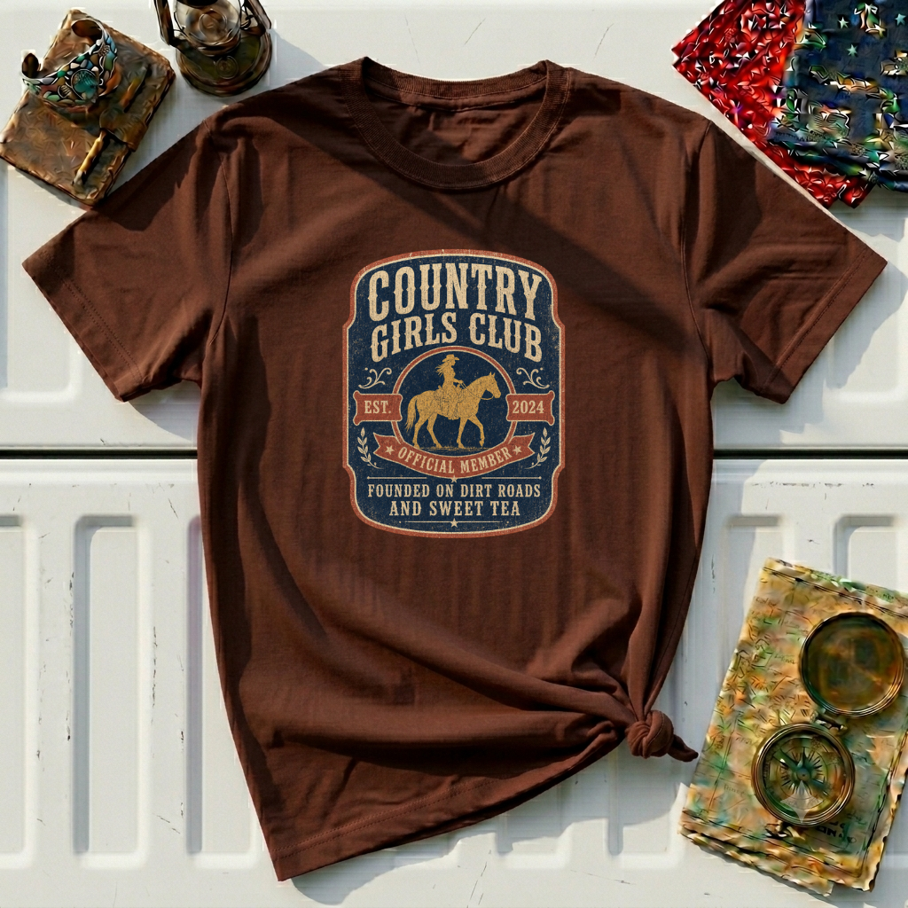 Country Girls Club T-Shirt — Vintage Rodeo Western Graphic Tee